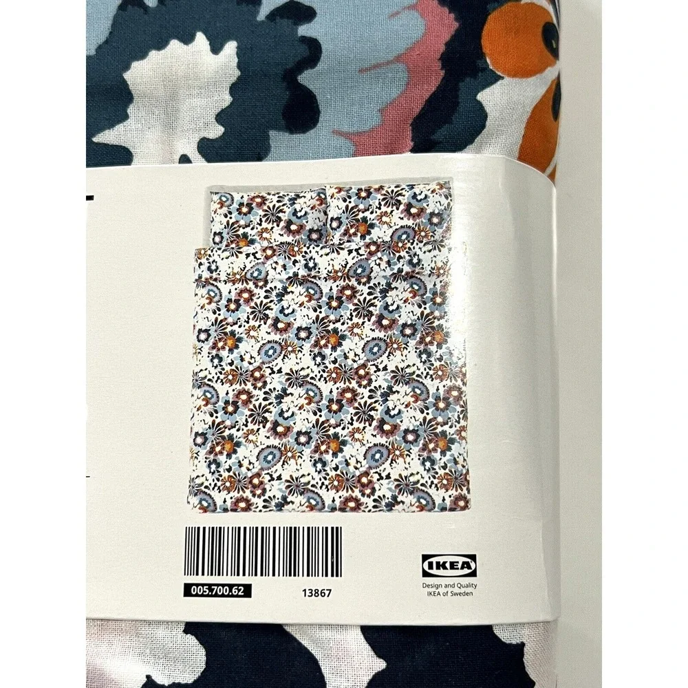 New IKEA HONSGULLORT Full/Queen Duvet Cover + 2 Pillowcase Floral /Multicolor